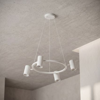 Brilagi - Lustre suspenso com cabo SELE 4xGU10/30W/230V branco