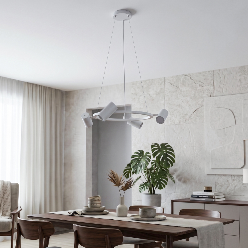 BRILAGI - Lustre suspenso com cabo SELE 4xGU10/30W/230V branco