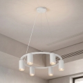 Brilagi - Lustre suspenso com cabo SELE 6xGU10/30W/230V branco