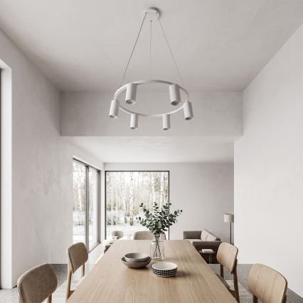 BRILAGI - Lustre suspenso com cabo SELE 6xGU10/30W/230V branco