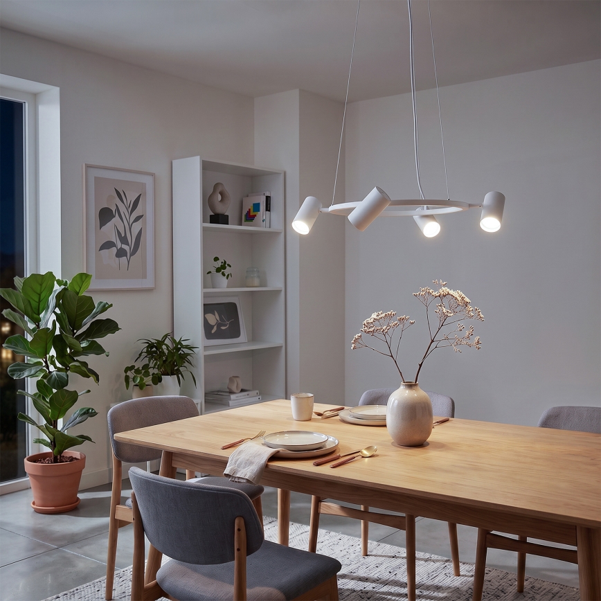 BRILAGI - Lustre suspenso com cabo SELE 6xGU10/30W/230V branco