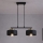 Brilagi - Lustre suspenso com cabo SPRING 2xE27/60W/230V preto/dourado