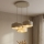 Brilagi - Lustre suspenso com cabo SPRING 3xE27/60W/230V bege/dourado