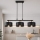 Brilagi - Lustre suspenso com cabo SPRING 3xE27/60W/230V preto/dourado