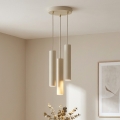 BRILAGI - Lustre suspenso com cabo TUBE 3xGU10/15W/230V bege/dourado