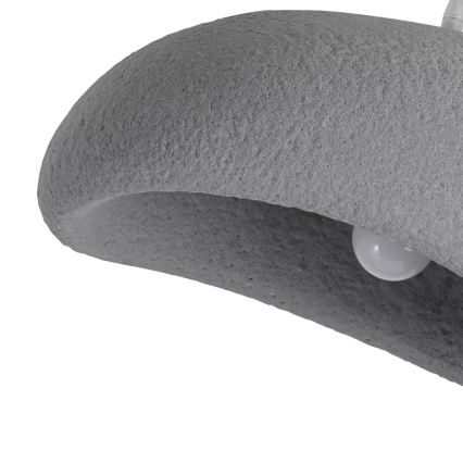 BRILAGI - Lustre suspenso com cabo WABI SABI 1xE27/60W/230V diâmetro 40 cm cinzento