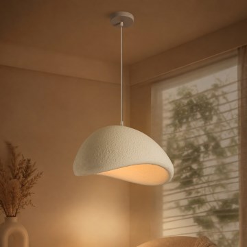 BRILAGI - Lustre suspenso com cabo WABI SABI 1xE27/60W/230V Ø 40 cm branco