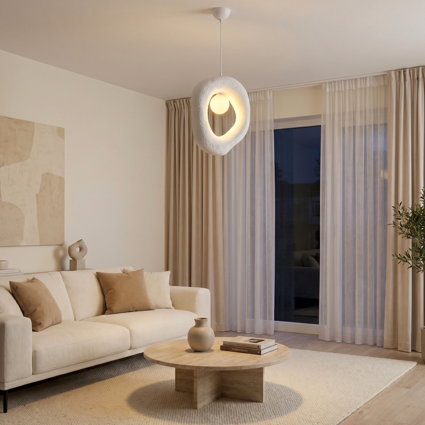 Brilagi - Lustre suspenso com cabo WABI SABI 1xG9/8W/230V branco