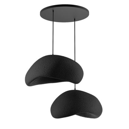 Brilagi - Lustre suspenso com cabo WABI SABI 2xE27/40W/230V Ø 60 cm preto