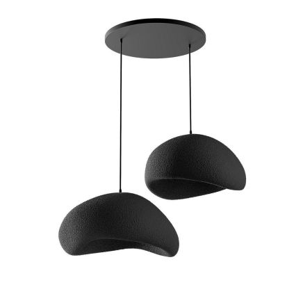 Brilagi - Lustre suspenso com cabo WABI SABI 2xE27/40W/230V Ø 60 cm preto