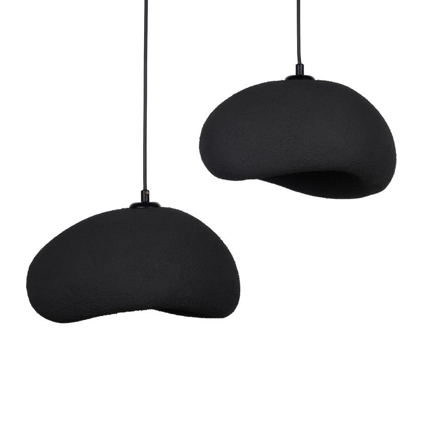 Brilagi - Lustre suspenso com cabo WABI SABI 2xE27/40W/230V Ø 60 cm preto