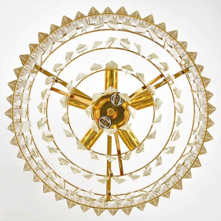 Brilagi - Lustre suspenso com corrente CRISTAL 5xE14/40W/230V diâmetro 45 cm