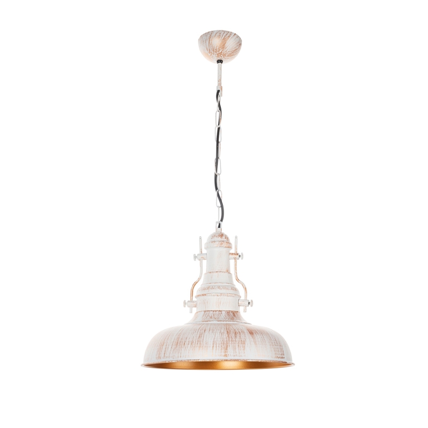 Brilagi - Lustre suspenso com corrente PYRONIC 1xE27/40W/230V Ø 32 cm creme/pátina