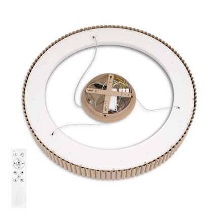 Brilagi - Candeeiro suspenso LED dimerizável em cabo FALCON MODERN LED/54W/230V 3000-6500K Ø 60 cm bege + comando remoto
