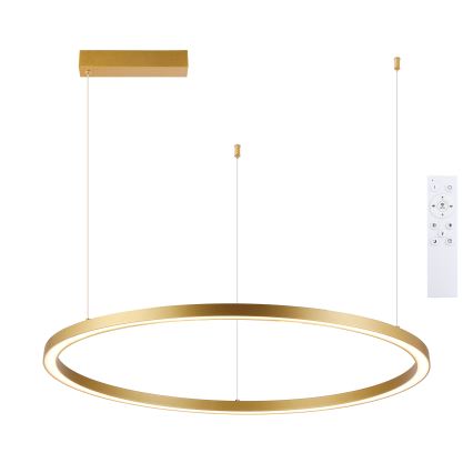 Brilagi - Lustre LED dimerizável suspenso por cabo PORTOFINO LED/60W/230V 3000-6000K diâmetro 80 cm dourado + comando remoto