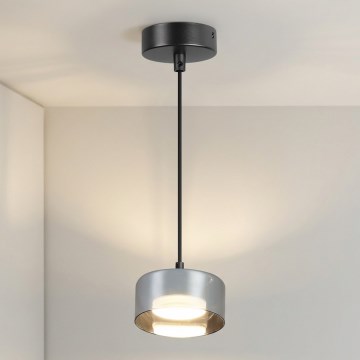 Brilagi - Lustre suspenso em cabo AURA LUX 1xGX53/30W/230V preto/fumê