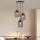 Brilagi - Lustre suspenso em cabo BASKLITE 3xE27/15W/230V madeira/preto