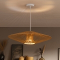 Brilagi - Lustre suspenso em cabo CERIA BOHO 1xE27/40W/230V Ø 70 cm branco/castanho