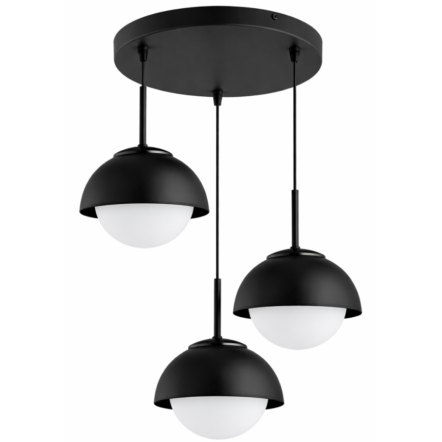 BRILAGI - Lustre suspenso em cabo COSMO 3xE27/60W/230V preto