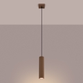 Brilagi - Lustre suspenso em cabo CRESTO 1xGU10/10W/230V castanho