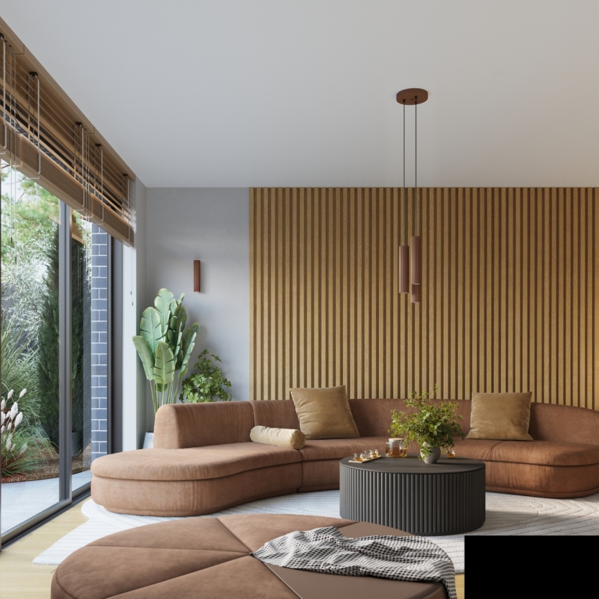 Brilagi - Lustre suspenso em cabo CRESTO 1xGU10/10W/230V castanho