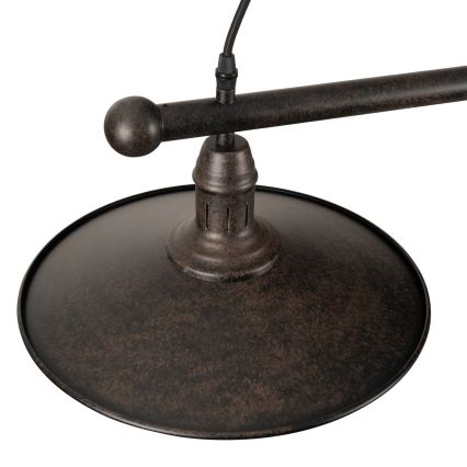 BRILAGI - Lustre suspenso em cabo FORGE 2xE27/60W/230V castanho