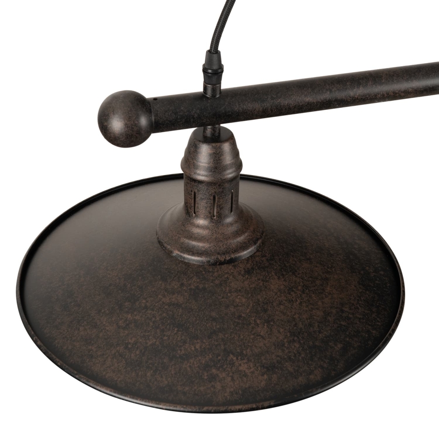 BRILAGI - Lustre suspenso em cabo FORGE 2xE27/60W/230V castanho