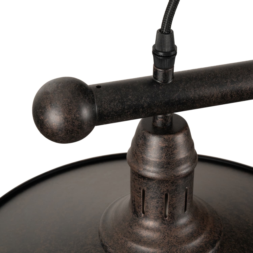 BRILAGI - Lustre suspenso em cabo FORGE 2xE27/60W/230V castanho