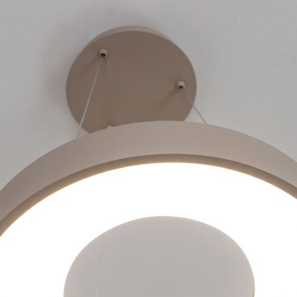 BRILAGI - Lustre LED regulável suspenso por cabo FALCON II LED/67W/230V 3000-6500K Ø 40 cm bege + controlo remoto