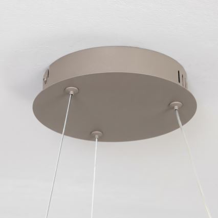 BRILAGI - Lustre LED regulável suspenso por cabo FALCON II LED/67W/230V 3000-6500K Ø 40 cm bege + controlo remoto