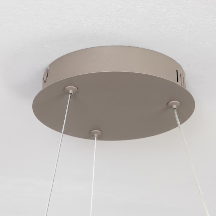 BRILAGI - Lustre LED regulável suspenso por cabo FALCON II LED/67W/230V 3000-6500K Ø 40 cm bege + controlo remoto