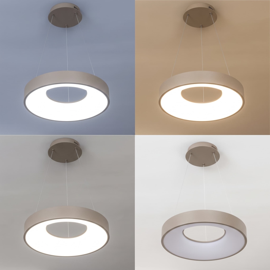 BRILAGI - Lustre LED regulável suspenso por cabo FALCON II LED/67W/230V 3000-6500K Ø 40 cm bege + controlo remoto