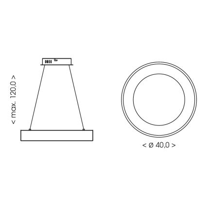 BRILAGI - Lustre LED regulável suspenso por cabo FALCON II LED/67W/230V 3000-6500K Ø 40 cm bege + controlo remoto