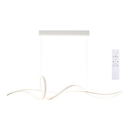 Brilagi - Lustre LED dimerizável suspenso por cabo SIGNATURE LED/55W/230V 3000-6000K 120x23 cm branco + controlo remoto