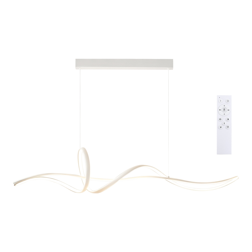 Brilagi - Lustre LED dimerizável suspenso por cabo SIGNATURE LED/55W/230V 3000-6000K 120x23 cm branco + controlo remoto