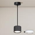 Brilagi - Lustre suspenso em cabo LED RGB+CCT regulável STRIPY 1xGX53/14W/230V 2700-6500K Wi-Fi Tuya preto