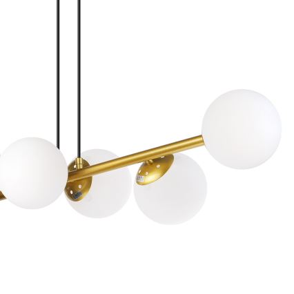 Brilagi - Lustre suspenso em cabo MALONY 6xE14/20W/230V dourado