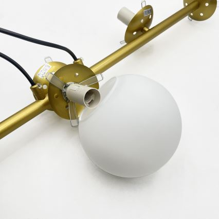 Brilagi - Lustre suspenso em cabo MALONY 6xE14/20W/230V dourado