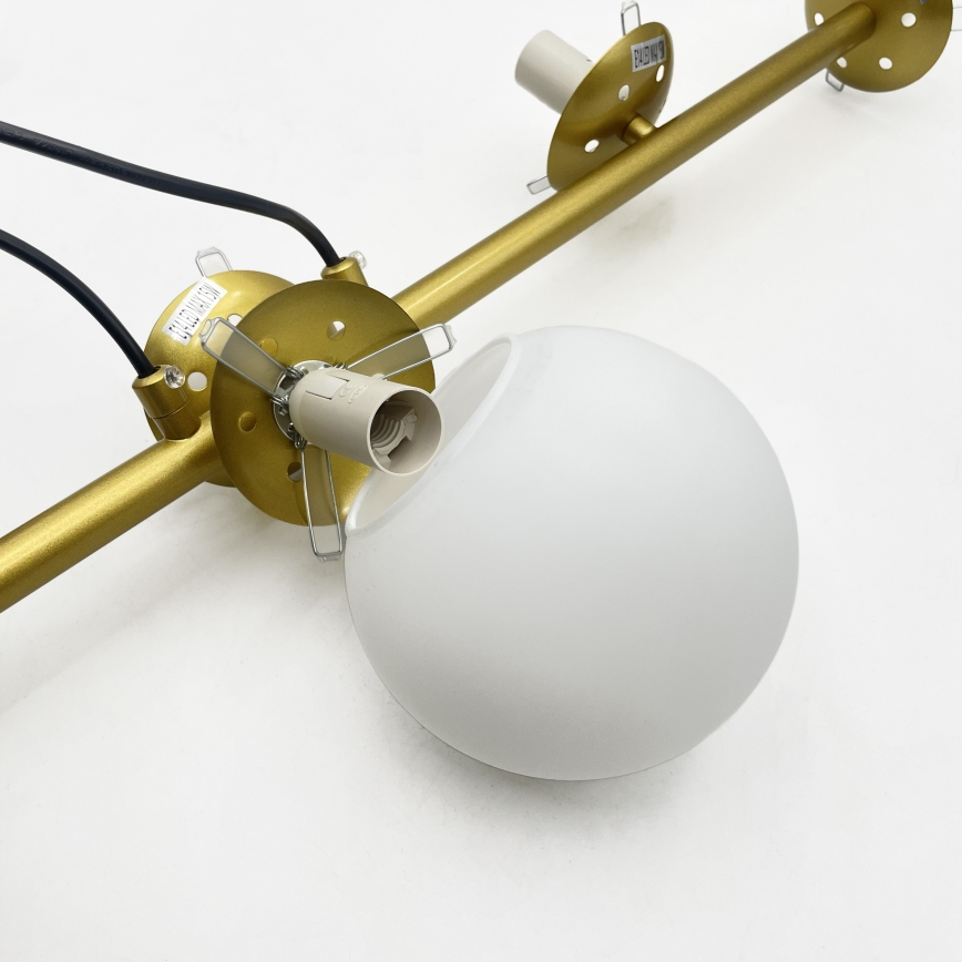 Brilagi - Lustre suspenso em cabo MALONY 6xE14/20W/230V dourado