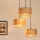Brilagi - Lustre suspenso em cabo MONTANA BOHO 3xE27/15W/230V castanho/preto