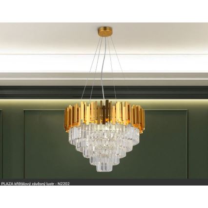 Brilagi - Lustre suspenso em cabo PLAZA 9xE14/40W/230V