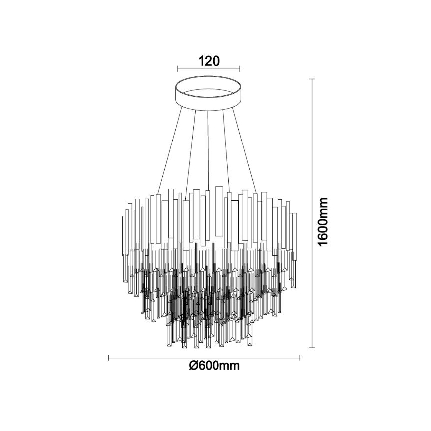 Brilagi - Lustre suspenso em cabo PLAZA 9xE14/40W/230V