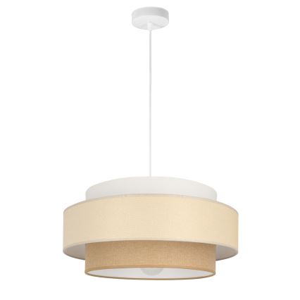Brilagi - Lustre suspenso em cabo RESNA 1xE27/60W/230V, Ø 40 cm, creme/bege