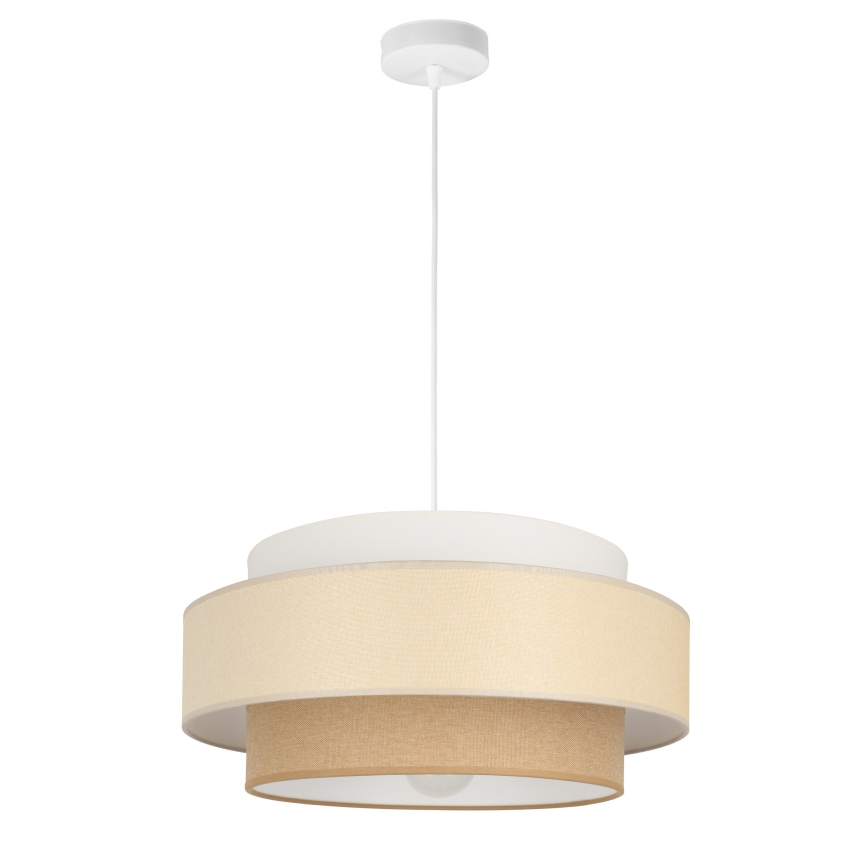 Brilagi - Lustre suspenso em cabo RESNA 1xE27/60W/230V, Ø 40 cm, creme/bege
