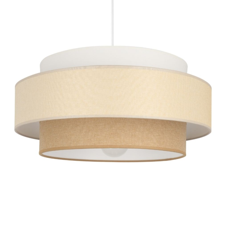 Brilagi - Lustre suspenso em cabo RESNA 1xE27/60W/230V, Ø 40 cm, creme/bege