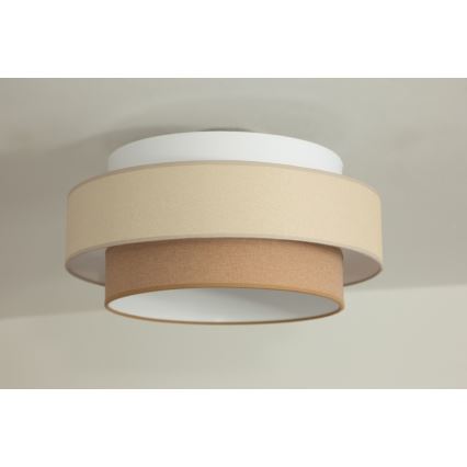 Brilagi - Lustre suspenso em cabo RESNA 1xE27/60W/230V, Ø 40 cm, creme/bege