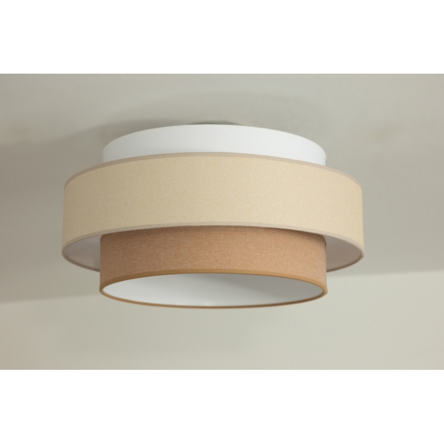 Brilagi - Lustre suspenso em cabo RESNA 1xE27/60W/230V, Ø 40 cm, creme/bege