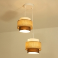 Brilagi - Lustre suspenso em cabo RESNA 2xE27/60W/230V Ø 30 cm bege/preto