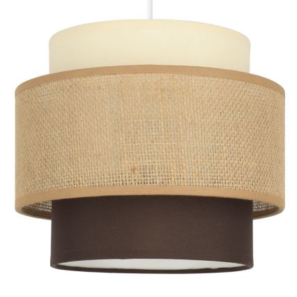 Brilagi - Lustre suspenso em cabo RESNA 2xE27/60W/230V Ø 30 cm bege/preto