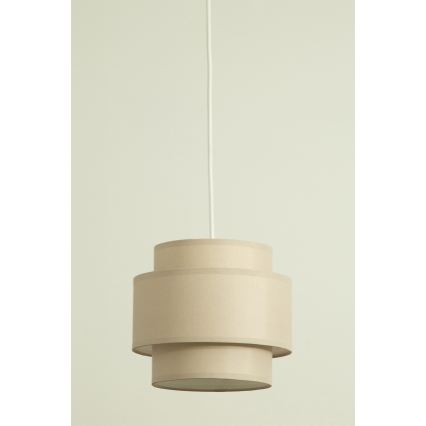 Brilagi - Lustre suspenso em cabo RESNA 3xE27/60W/230V Ø 45 cm bege